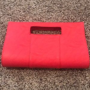 Coral handbag clutch